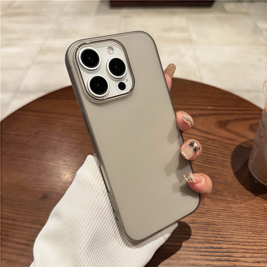 Ốp lưng nhám mềm siêu mỏng chống bám vân tay dành cho iphone 17 16 15 14 13 12 pro promax plus air - N2