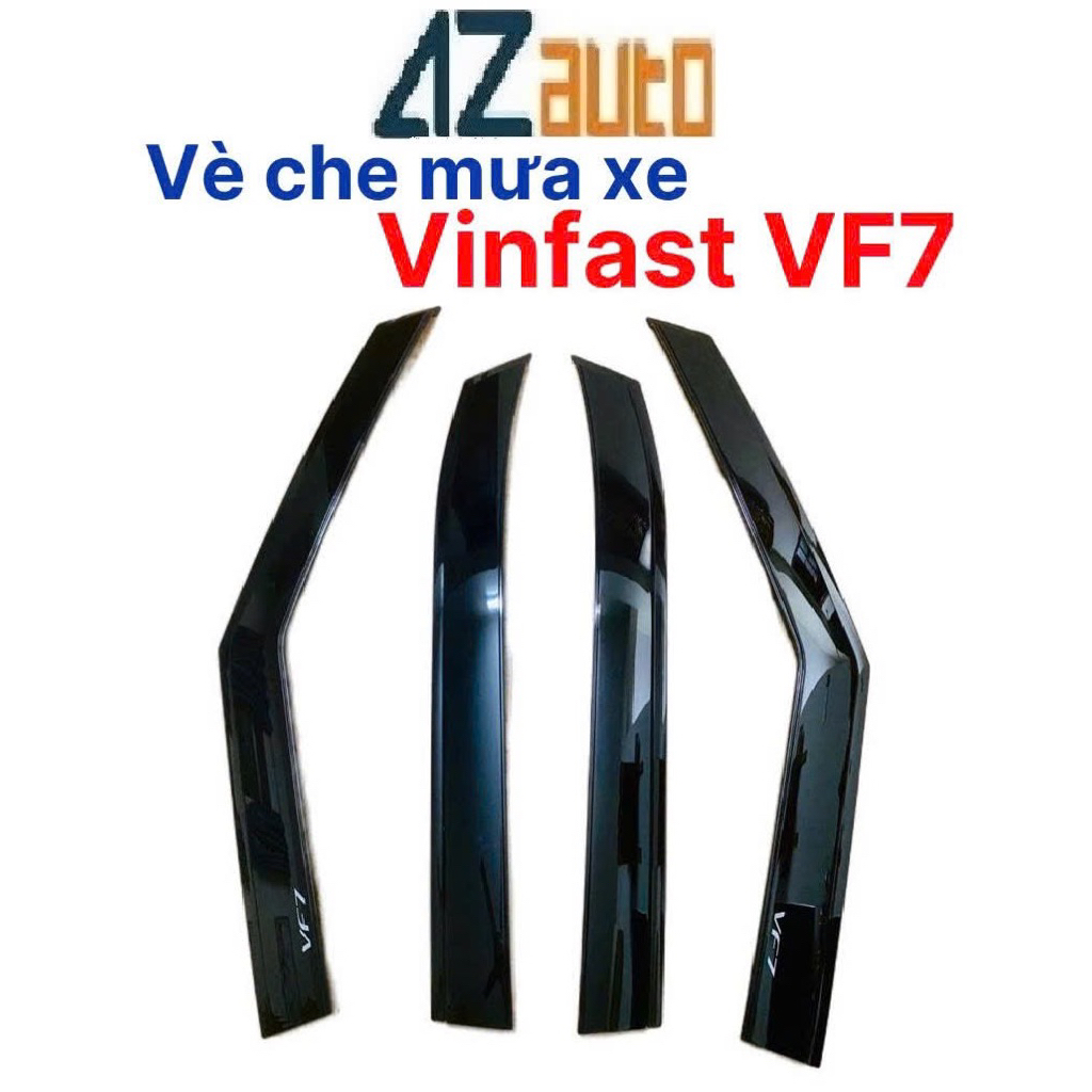 Vè che mưa xe Vinfast VF7 nhựa đen cao cấp