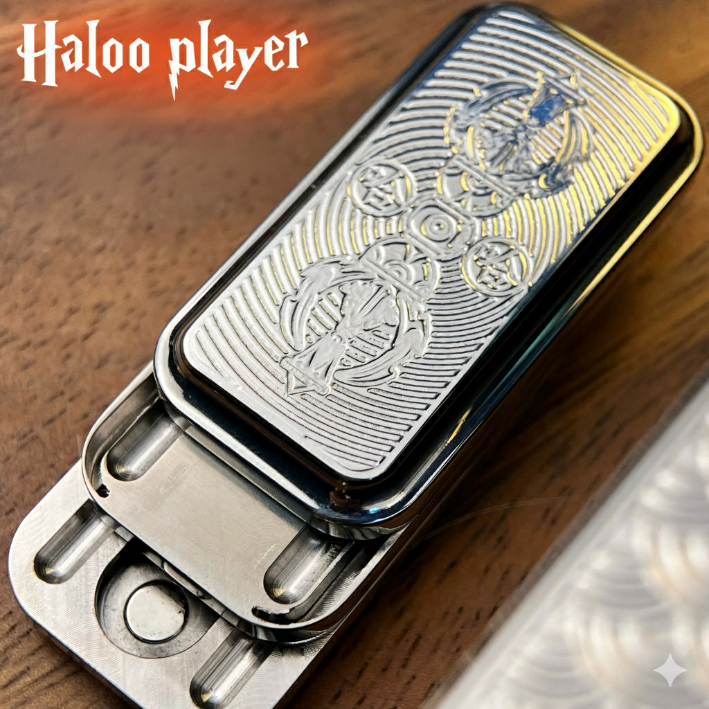 Fidget Slider Tiếng Chuông Haloo Player - Fidget EDC Kim Loại - Đồ