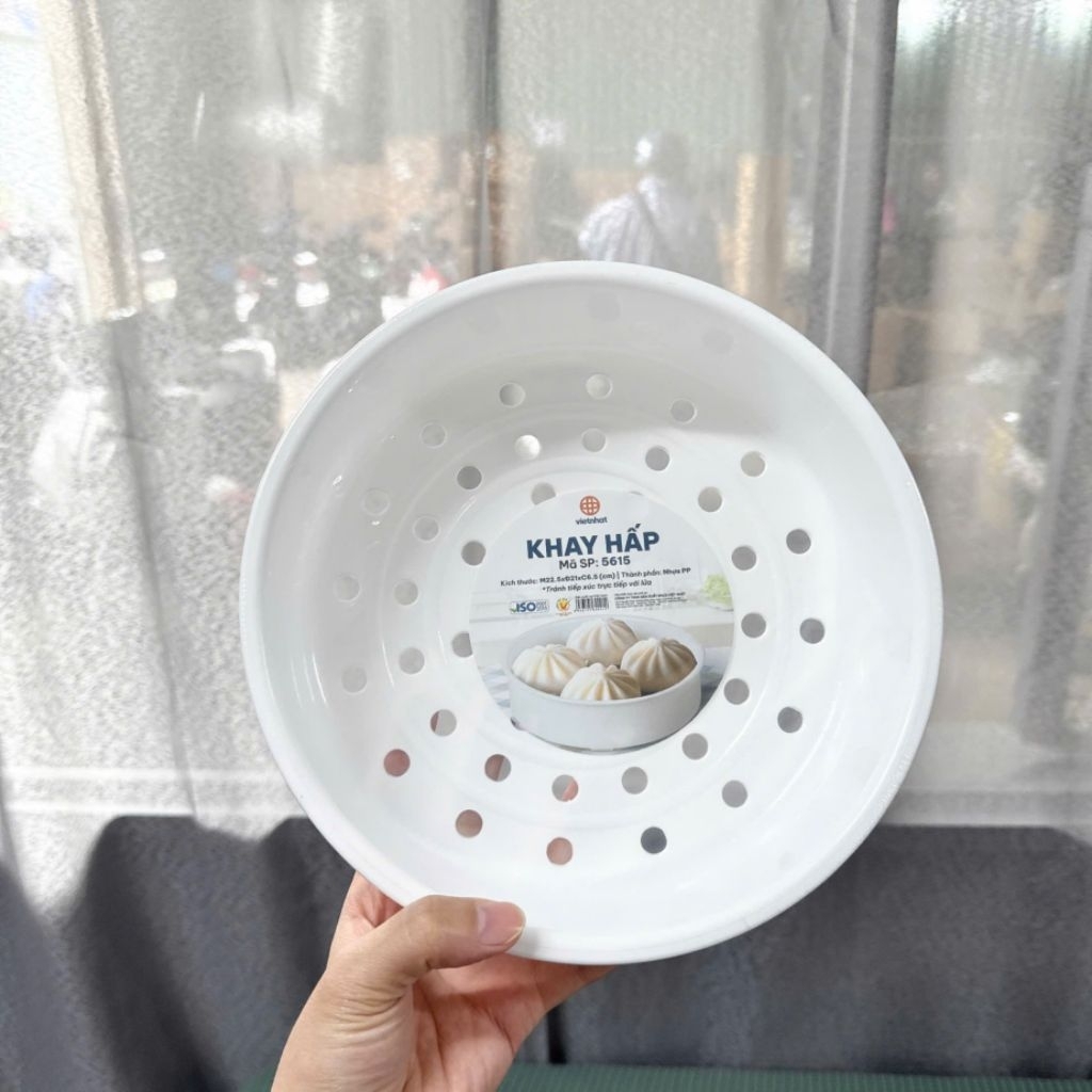 Khay Hấp Rau Củ Thực Phẩm Bánh Bao Xôi Thịt Hình Tròn Dùng Kèm Nồi Cơm Điện Nhanh Tiện Lợi | BigBuy360 - bigbuy360.vn