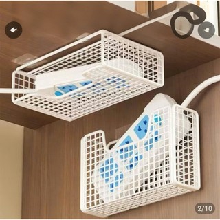 Kệ Đựng Đồ Sau Cánh Tủ, Treo Tường Không Cần Khoan Đục, Kệ Đa Năng Kèm Miếng Dán Tường Tiện Lợi, Chất Liệu Sắt Tĩnh Điện