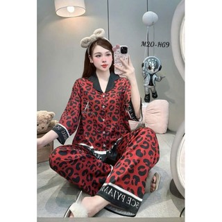 Pijama Free size (:45-65 kg ) Fom Rộng Tay Lỡ, Lụa Latin Mềm Mượt Mát Ạ