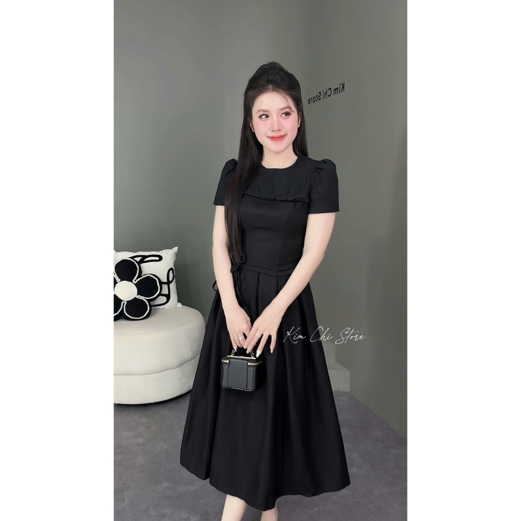 Đầm tuyết mưa dáng dài tiểu thư sang chảnh form chuẩn che khuyết cực tốt mặc đi chơi dự tiệc xinh