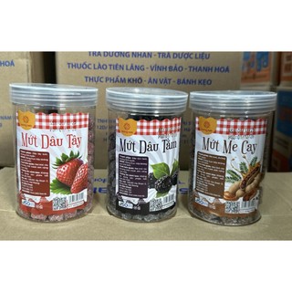 Ô mai Hũ 400gr 3 vị: mứt dâu tây, mứt dâu tằm, me cay - Thế giới ăn vặt Kiki