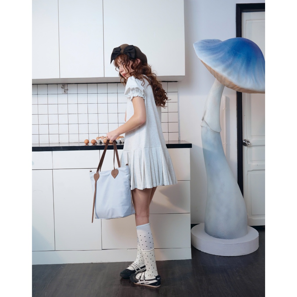 Mona Dress - Remmus | Đầm búp bê xếp li xoè vải cotton