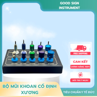 Bộ mũi khoan cố định xương, dụng cụ phẫu thuật chỉnh nha cao cấp