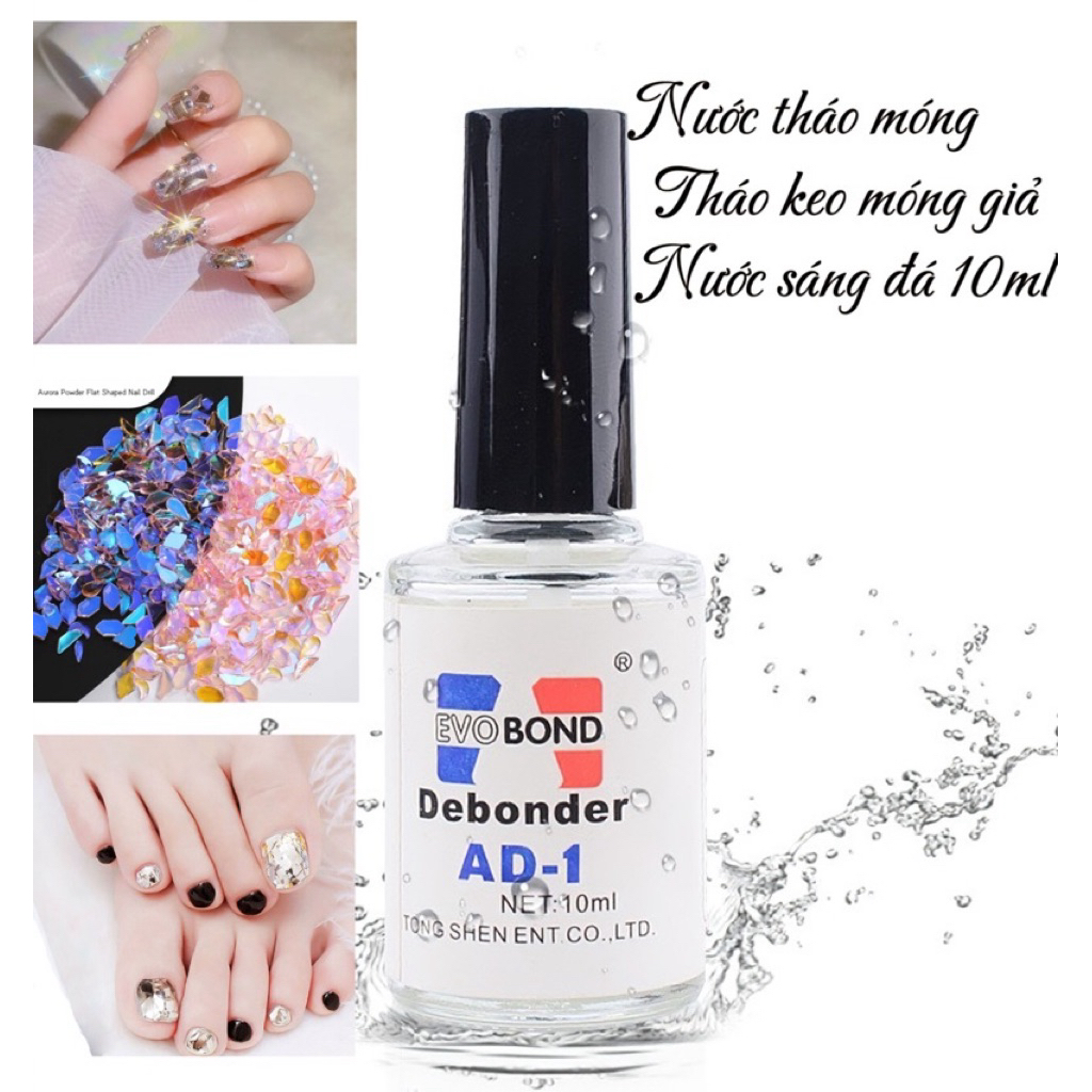 Nước sáng đá AD - Nước tháo móng nail 10ml