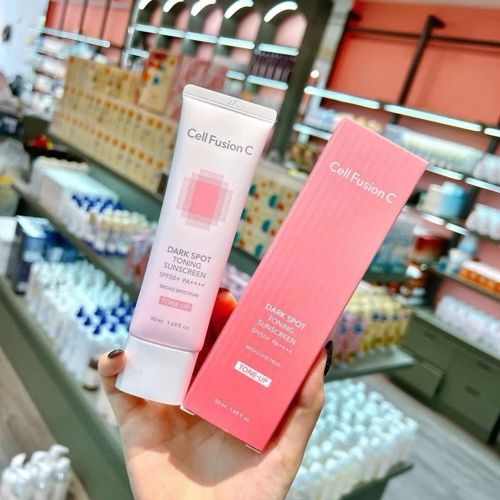 Kem chống nắng Cell Fusion C Toning SPF 50+ (50ml) - hạn 2028 Hàn Quốc nâng tông dưỡng sáng  IS459