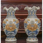 [HÀNG VIP] Lọ Hoa Men Rạn Lượn Chim Công Hoa Đào - Tài Lộc Phú Quý 26cm, 32cm- Men Rạn Gốm Sứ Bát Tràng Hàng Nhệ Nhân — ảnh 1