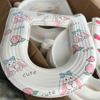 Homee.cok Miếng Lót Bồn Cầu Hình Thú Dễ Thương Chống Lạnh Chống Trượt Cho Bé – Lót Bệ Xí êm ái