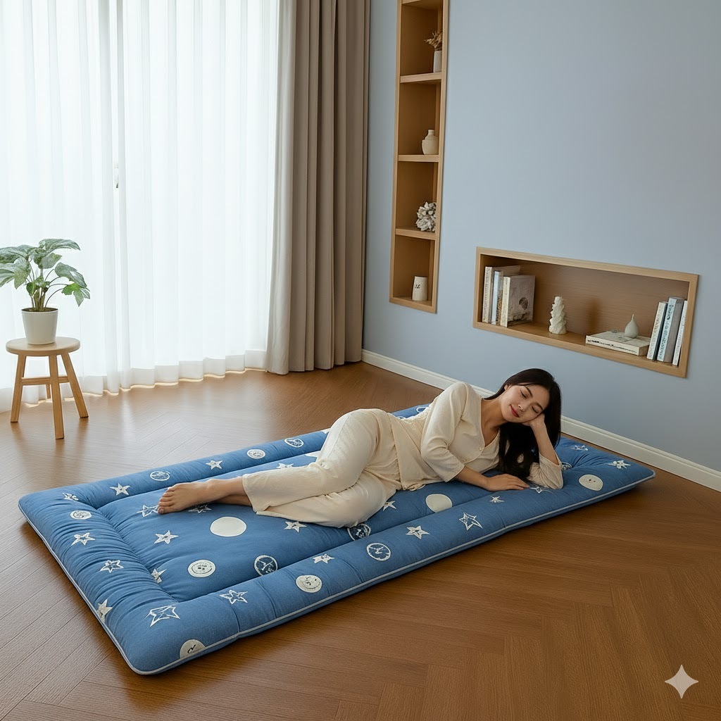 Nệm Ngủ Văn Phòng Cao Cấp TOPAZ - Đệm Ngủ Văn Phòng Gấp Gọn, Tiện Ích Mang Lại Cho Bạn Giấc Ngủ Trưa Tuyệt Vời