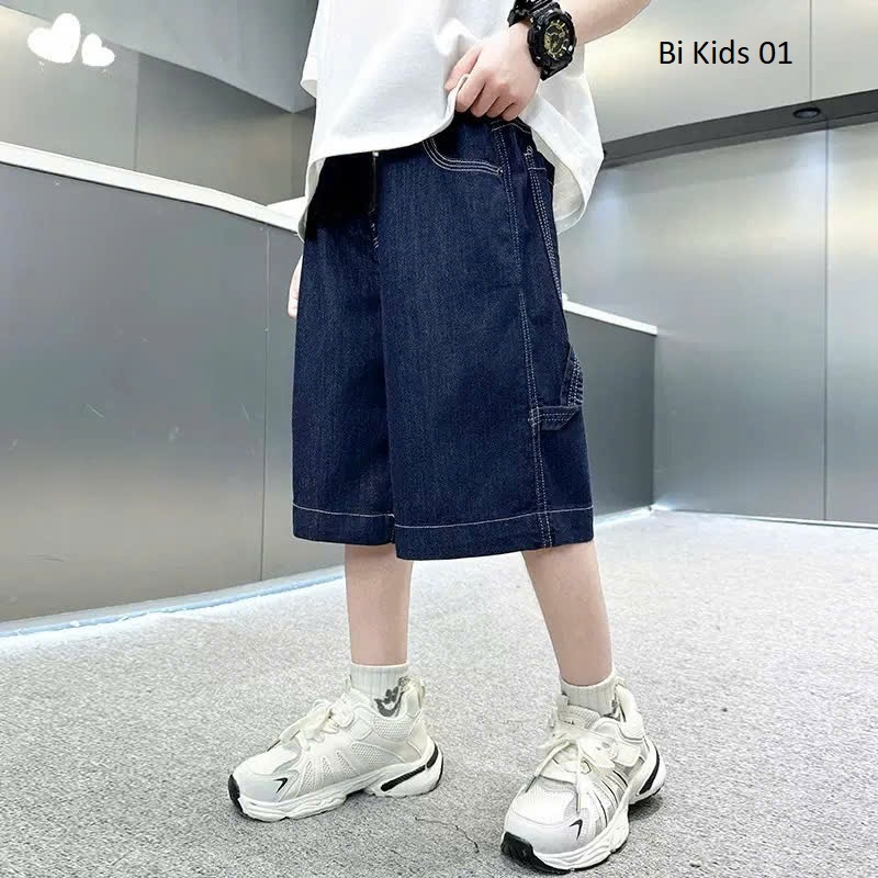 ( 15 - 62 kg ) QUẦN SHORT JEANS PHOM NGỐ LỬNG BÉ TRAI PHONG CÁCH NĂNG ĐỘNG CÁ TÍNH
