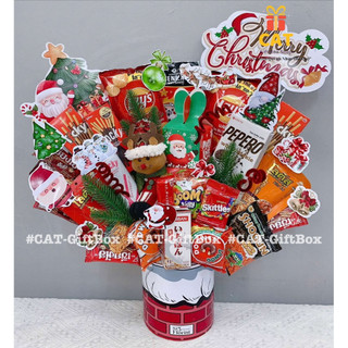 Set Quà Giáng Sinh Bánh Kẹo Đẹp – Hộp Quà Noel Trang Trí Người Tuyết – Quà Noel Cho Bé – Quà Xmas Lớp Học