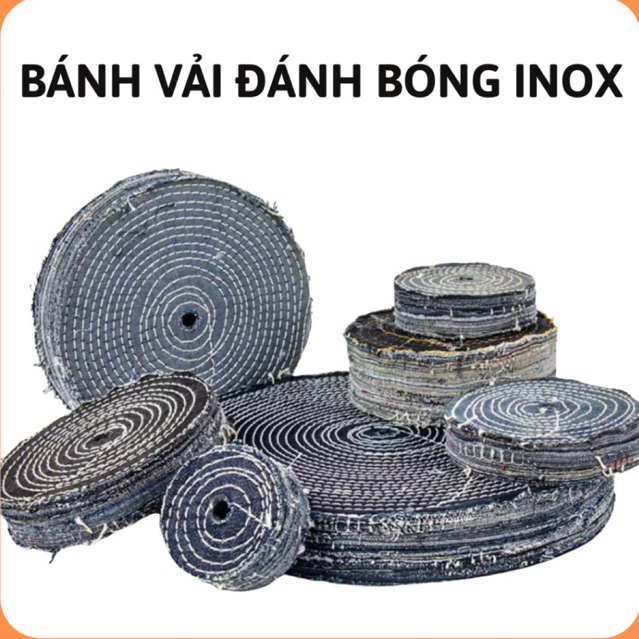 Bánh vải đánh bóng,bánh vải jean đánh bóng,bánh vải đánh bóng inox,bánh vải đánh bóng kim loại,bánh vải mài bóng,bánh