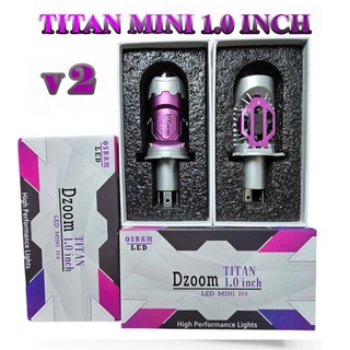 Đèn Bi Cầu LED Titan 1.0 DZOOM V2 55W H4 Siêu Sáng Cos Cắt Đẹp Pha Gom Xa 3000K/6000K Quạt Tản Nhiệt
