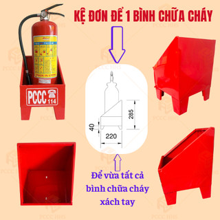 Kệ sắt đựng vừa tất cả các loại bình chữa cha'y xách tay-Chắc chắn, thẩm mỹ, tiện lợi và chuẩn PCCC