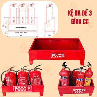 Kệ sắt đựng vừa tất cả các loại bình chữa cha'y xách tay-Chắc chắn, thẩm mỹ, tiện lợi và chuẩn PCCC