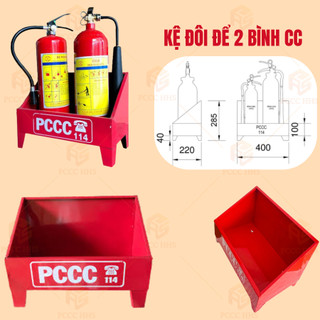 Kệ sắt đựng vừa tất cả các loại bình chữa cha'y xách tay-Chắc chắn, thẩm mỹ, tiện lợi và chuẩn PCCC