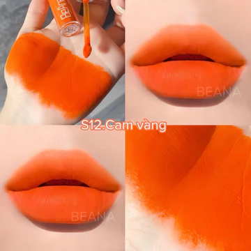 Son Kem BA Velvet Màu Cam Vàng - Chất Son Mềm Mại, Mịn Môi, Không Chất Độc Hại