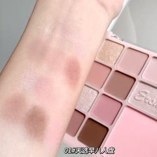 Bảng Phấn Mắt 12 Ô Mờ Lâu Trôi, Phấn Má Màu Hồng Ngọt Ngào – Nhũ Lấp Lánh, Trang Điểm Hằng Ngày