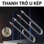 Thanh trở u kép,thanh nhiệt chữ u,điện trở u kép,thanh nhiệt,còng nhiệt,sợi đốt chữ u,điện trở nồi phở,thanh đốt đun nướ