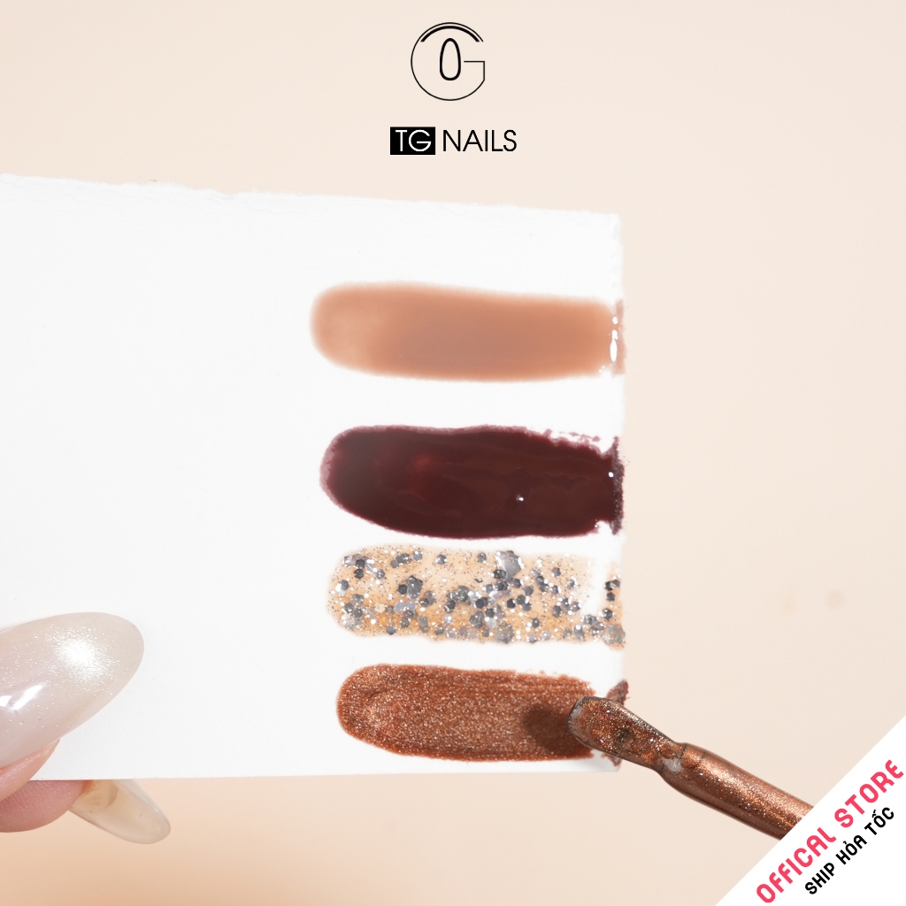 Set sơn gel 4 màu nâu TG ấm áp, ngọt ngào