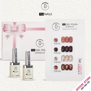 Set sơn gel 4 màu nâu TG ấm áp, ngọt ngào