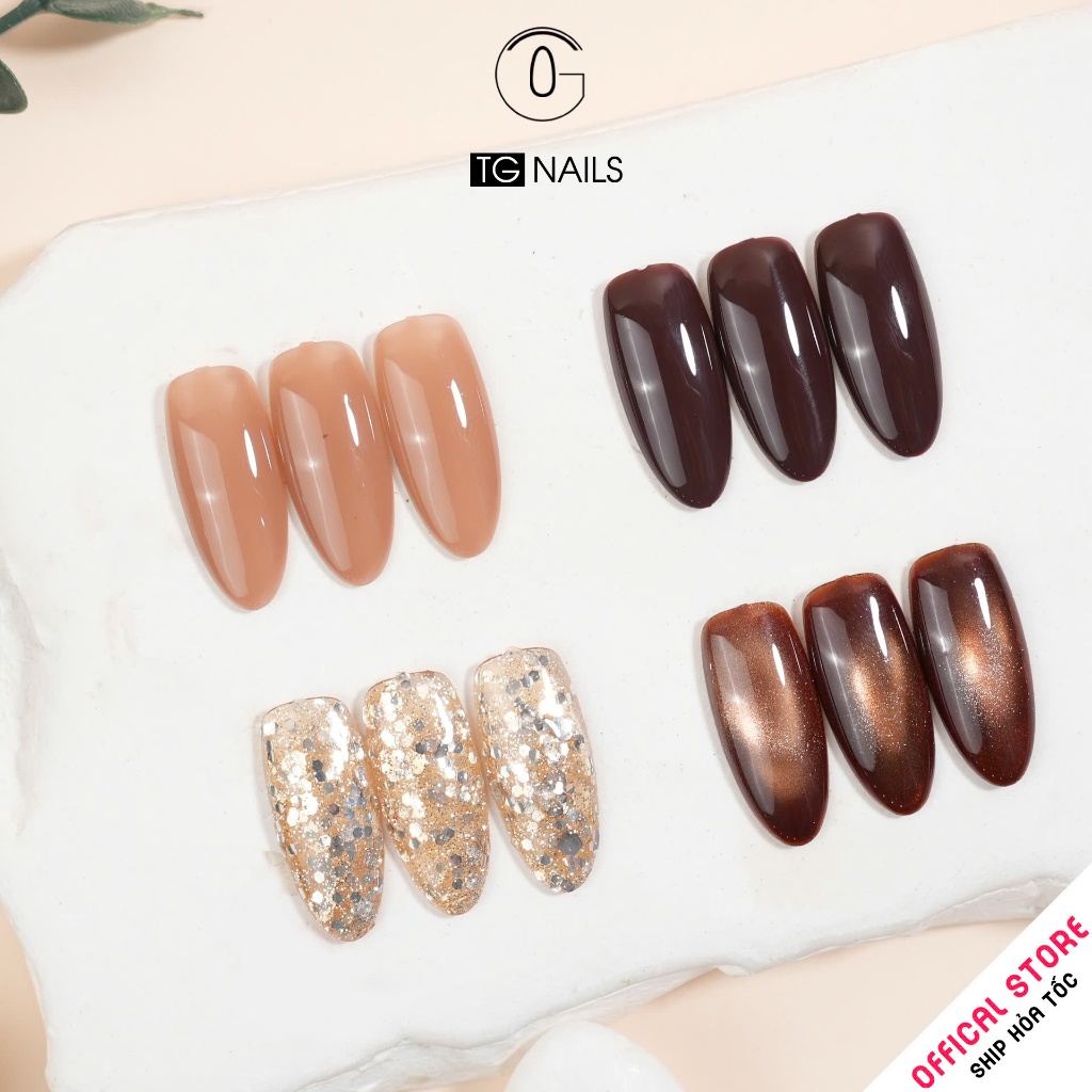 Set sơn gel 4 màu nâu TG ấm áp, ngọt ngào