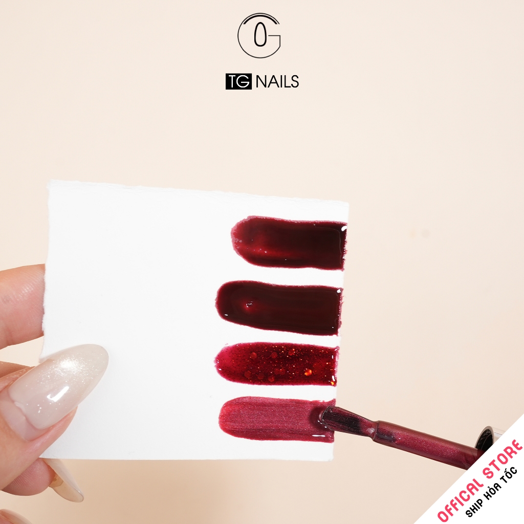 Set sơn gel 4 màu đỏ TG sang trọng - quý phái