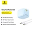 Combo Củ Sạc Nhanh Baseus GaN 30W FN21 Kèm Dây Type-C PD 30W, Kiểm Soát Nhiệt Thông Minh, Size Nhỏ Tiện Du Lịch