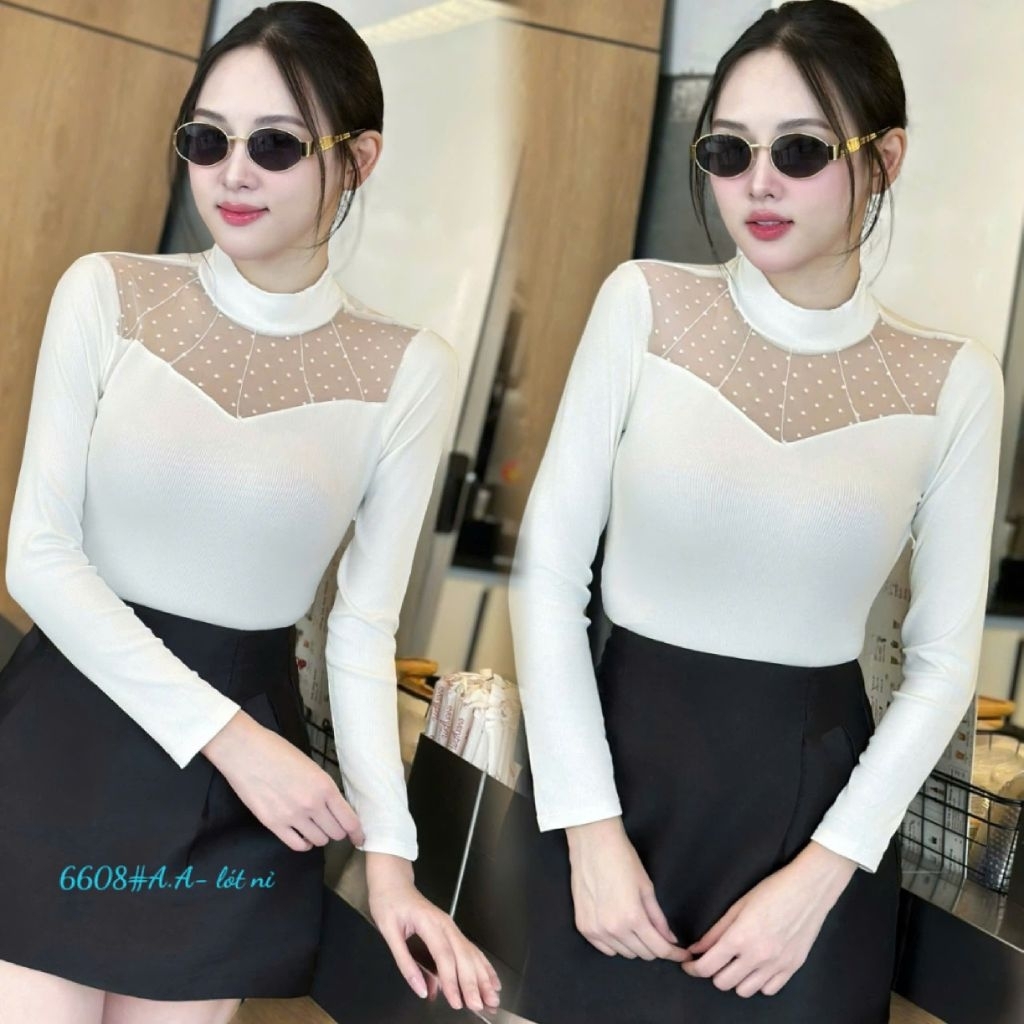 Áo nhiệt pha ren full hộp 6608#