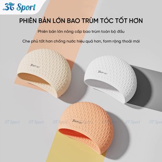 Mũ bơi Silicon vân nổi chống thấm nước tốt co giãn thoải mái, Nón bơi bảo vệ tóc Youyou - NB7815