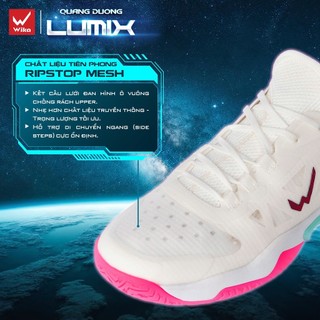 Giày Pickleball Wika Lumix,Đệm Wi-Cloud Êm Ái Chống Xoắn Hỗ Trợ Di Chuyển, Đế Cao Su Bám Sân