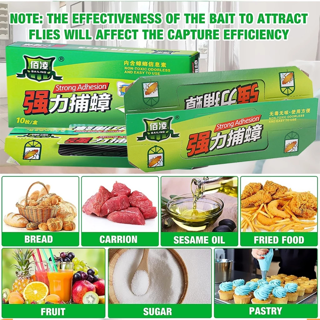 Bẫy nhà bắt gián siêu tốt loại 10Cái/hộp Miếng Bẫy Diệt Gián,  [ Dính Chắc - Hiệu Quả - An Toàn Khi Sử Dụng ]