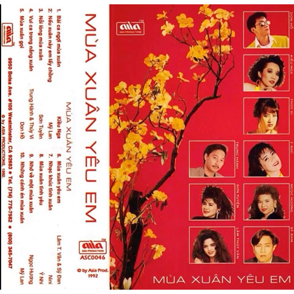 Cassette  Tape Mùa Xuân Yêu Em - Nhiều Ca Sĩ