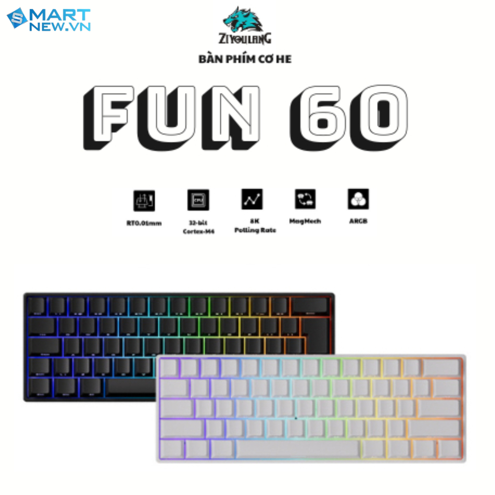 Bàn phím cơ gaming HE MONSGEEK FUN60 Pro - Rapid trigger - Type C ...