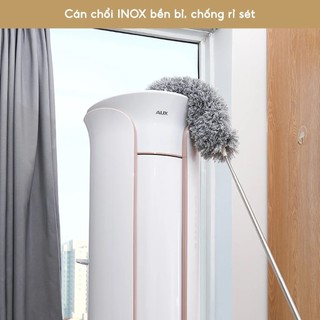 Chổi Quét Trần Nhà Gấp Gọn Chiều Dài Tối Đa 2M8 - Chổi Quét Mạng Nhện Uốn Cong Quét Sạch Phủ Bụi (hàng tốt)