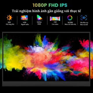 Màn Hình Di Động 16.1" Gaming 144Hz IPS Cảm Ứng Type-C HDMI Hỗ Trợ Laptop ĐT PS5 Switch Phụ