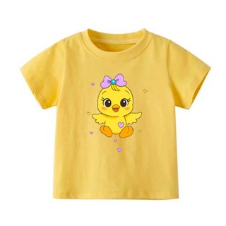 👕 Áo Thun Bé Gái mềm mịn thoáng mát in hình dễ thương 👕 AT294