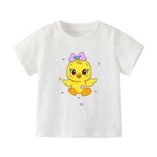 👕 Áo Thun Bé Gái mềm mịn thoáng mát in hình dễ thương 👕 AT294