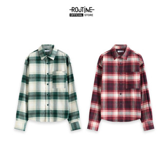 Áo Sơ Mi Tay Dài Nam Vải Flannel Form Oversize - Routine 10F25SHL002
