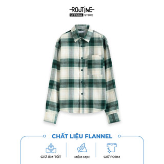 Áo Sơ Mi Tay Dài Nam Vải Flannel Form Oversize - Routine 10F25SHL002