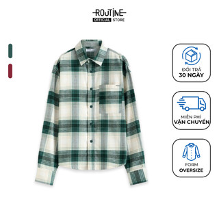 Áo Sơ Mi Tay Dài Nam Vải Flannel Form Oversize - Routine 10F25SHL002