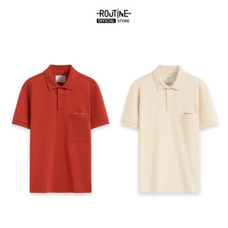 Áo Polo Nam Tay Ngắn Có Túi Phối Thêu Form Fitted - Routine 10S25POL021
