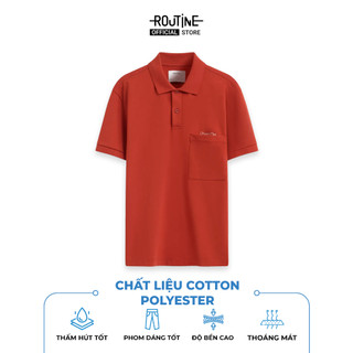Áo Polo Nam Tay Ngắn Có Túi Phối Thêu Form Fitted - Routine 10S25POL021