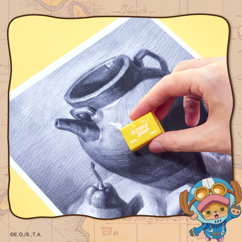 Gôm Tẩy One Piece Chì 4B Deli Deli - Tẩy Sạch, Ít Vụn - Sử Dụng Trong Học Tập Mỹ Thuật - Học Sinh, Trẻ nhỏ