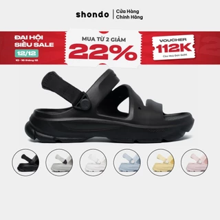 Giày Sandal Nam Nữ FX Chất Nhựa Đúc Cao Cấp Chống Trơn Trượt, Không Thấm Nước Shondo Nhiều Màu