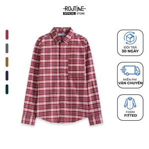 Áo Sơ Mi Tay Dài Nam Vải Flannel Form Fitted - Routine 10F25SHL001