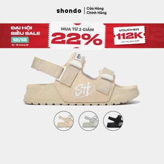 Giày Sandal Nam Nữ Platy 2 Bánh Mì, Siêu Nhẹ Shondo Nhiều Màu