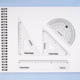 Bộ Thước Eke 4 Món Dùng Học Toán CLASSMATE In Nhiều Hình Chất Liệu Nhựa An Toàn Cho Học Sinh CL-RS113/114/115
